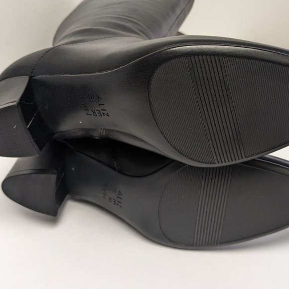 Naturalizer Melanie Knee High Boots, Black Leather, Women's Wide Calf - Picture 5 of 5